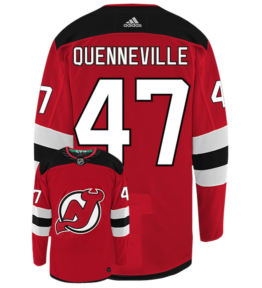 John Quenneville New Jersey Devils Adidas Authentic Home NHL Jersey