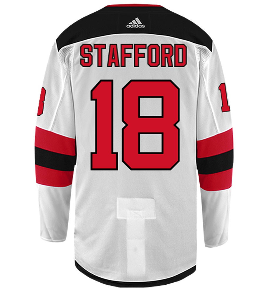 Drew Stafford New Jersey Devils Adidas Authentic Away NHL Hockey Jersey