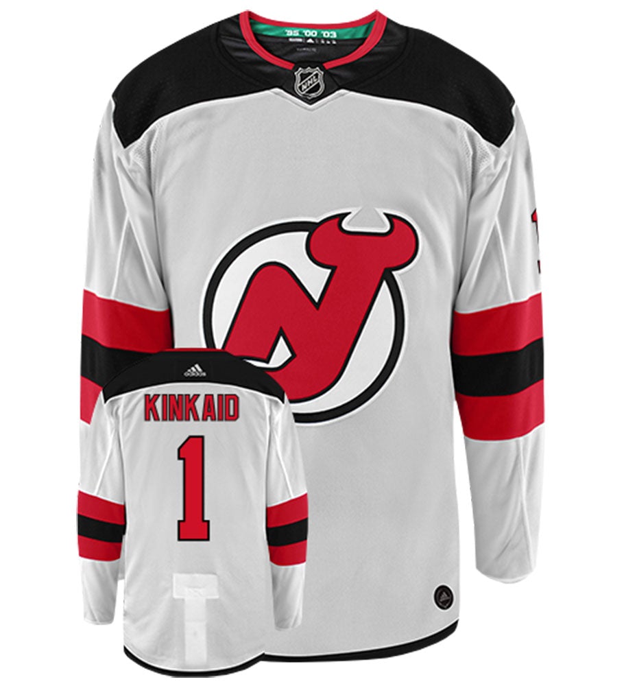 Keith Kinkaid New Jersey Devils Adidas Authentic Away NHL Hockey Jersey