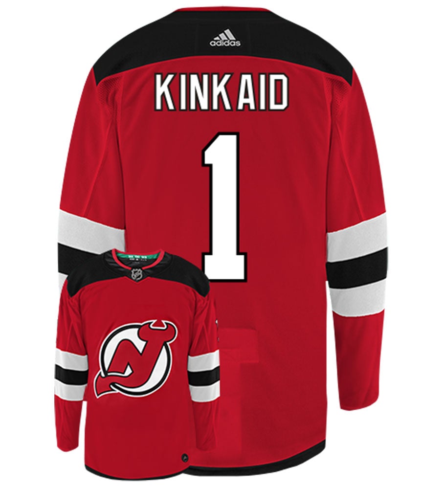 Keith Kinkaid New Jersey Devils Adidas Authentic Home NHL Hockey Jersey