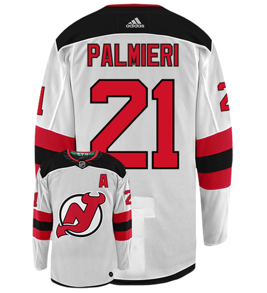 Kyle Palmieri New Jersey Devils Adidas Authentic Away NHL Hockey Jersey