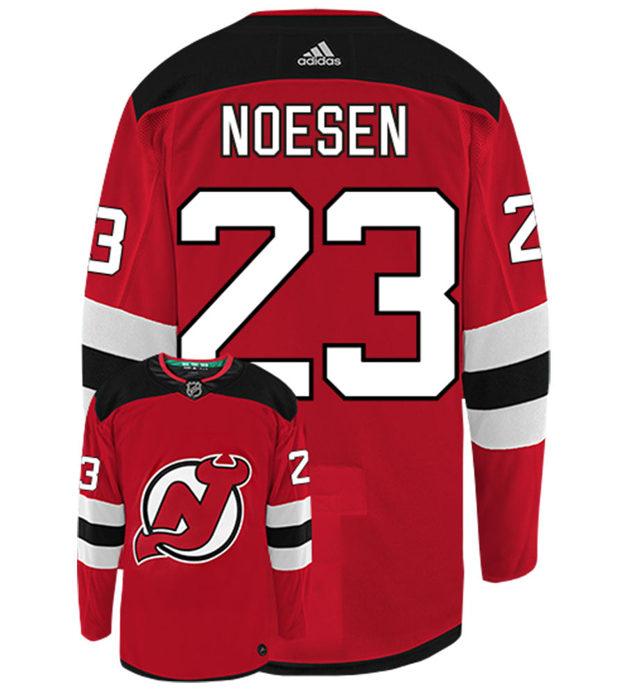 Stefan Noesen New Jersey Devils Adidas Authentic Home NHL Hockey Jersey