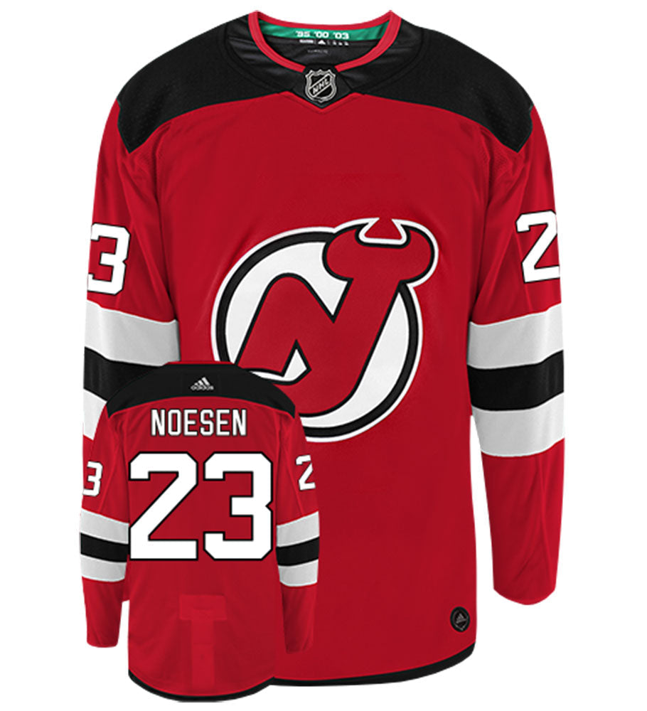 Stefan Noesen New Jersey Devils Adidas Authentic Home NHL Hockey Jersey