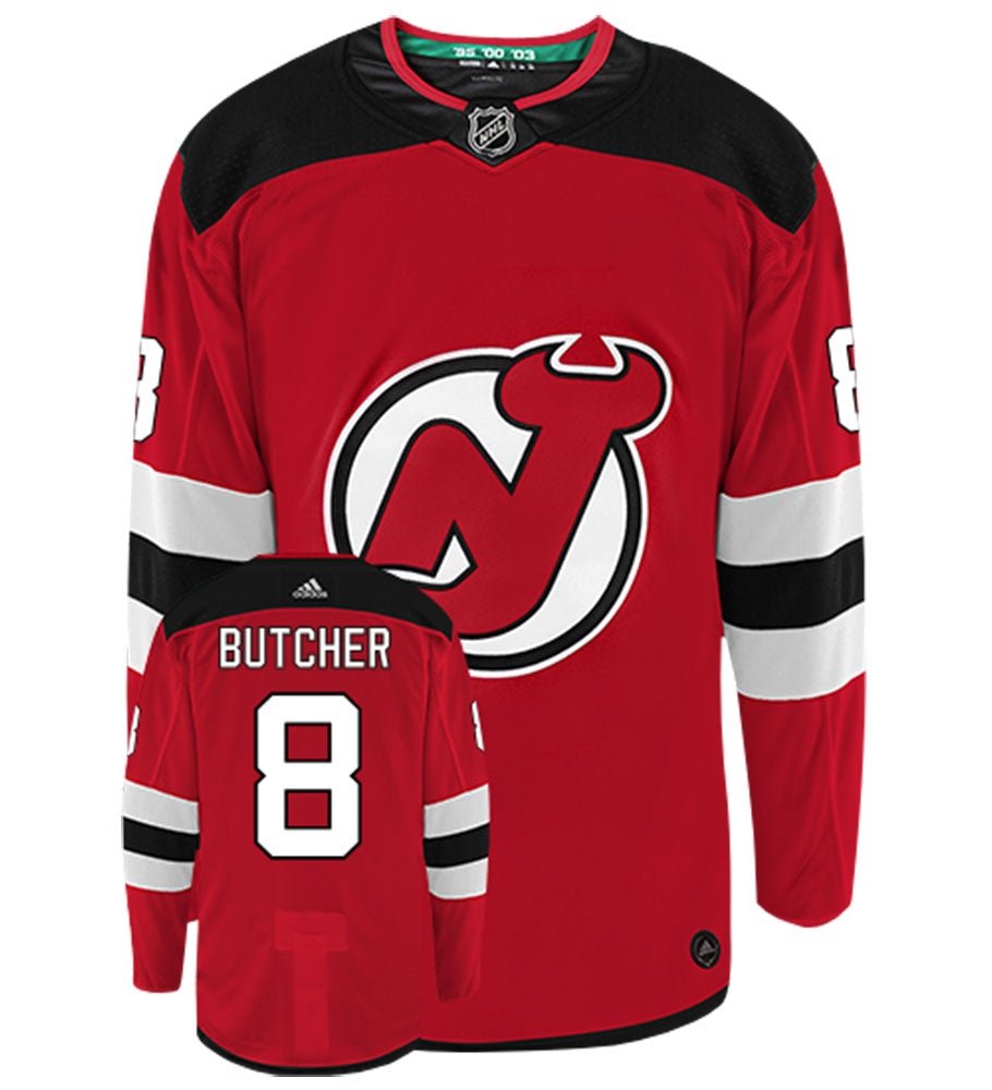 Will Butcher New Jersey Devils Adidas Authentic Home NHL Hockey Jersey