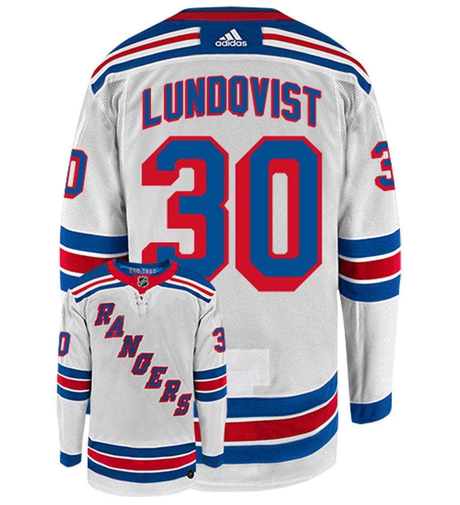 Henrik Lundqvist New York Rangers Adidas Authentic Away NHL Hockey Jersey