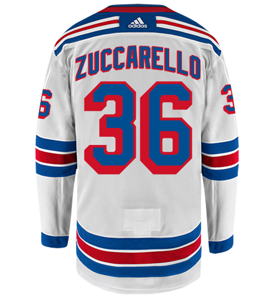 Mats Zuccarello New York Rangers Adidas Authentic Away NHL Hockey Jersey
