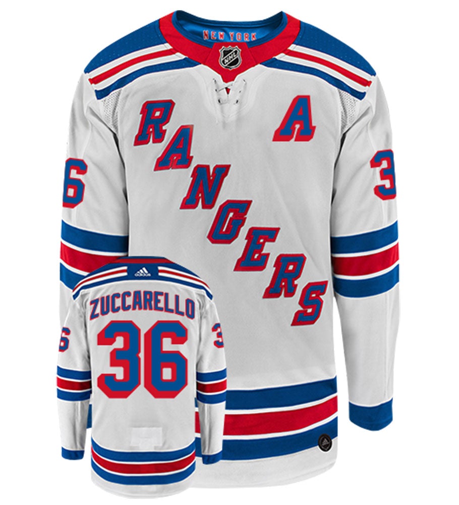 Mats Zuccarello New York Rangers Adidas Authentic Away NHL Hockey Jersey