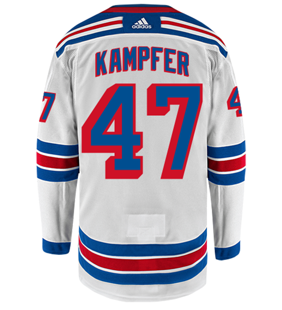 Steven Kampfer New York Rangers Adidas Authentic Away NHL Hockey Jersey