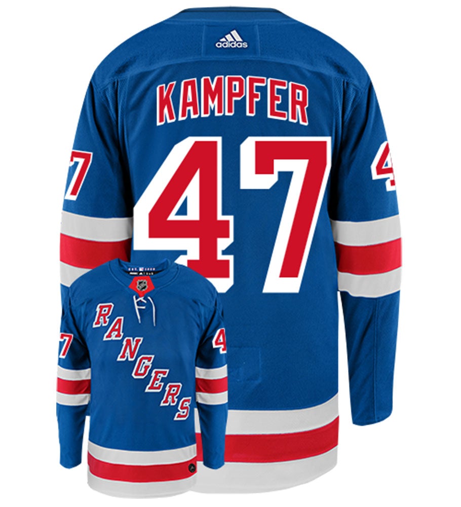 Steven Kampfer New York Rangers Adidas Authentic Home NHL Hockey Jersey
