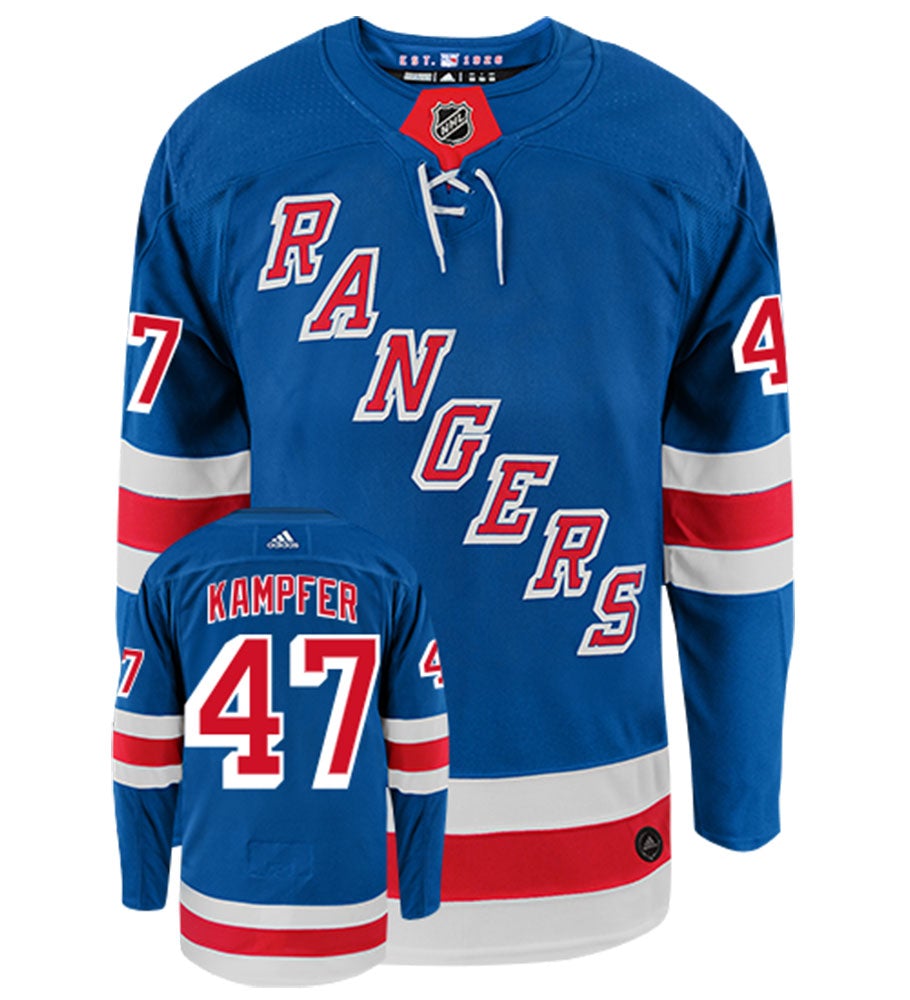 Steven Kampfer New York Rangers Adidas Authentic Home NHL Hockey Jersey