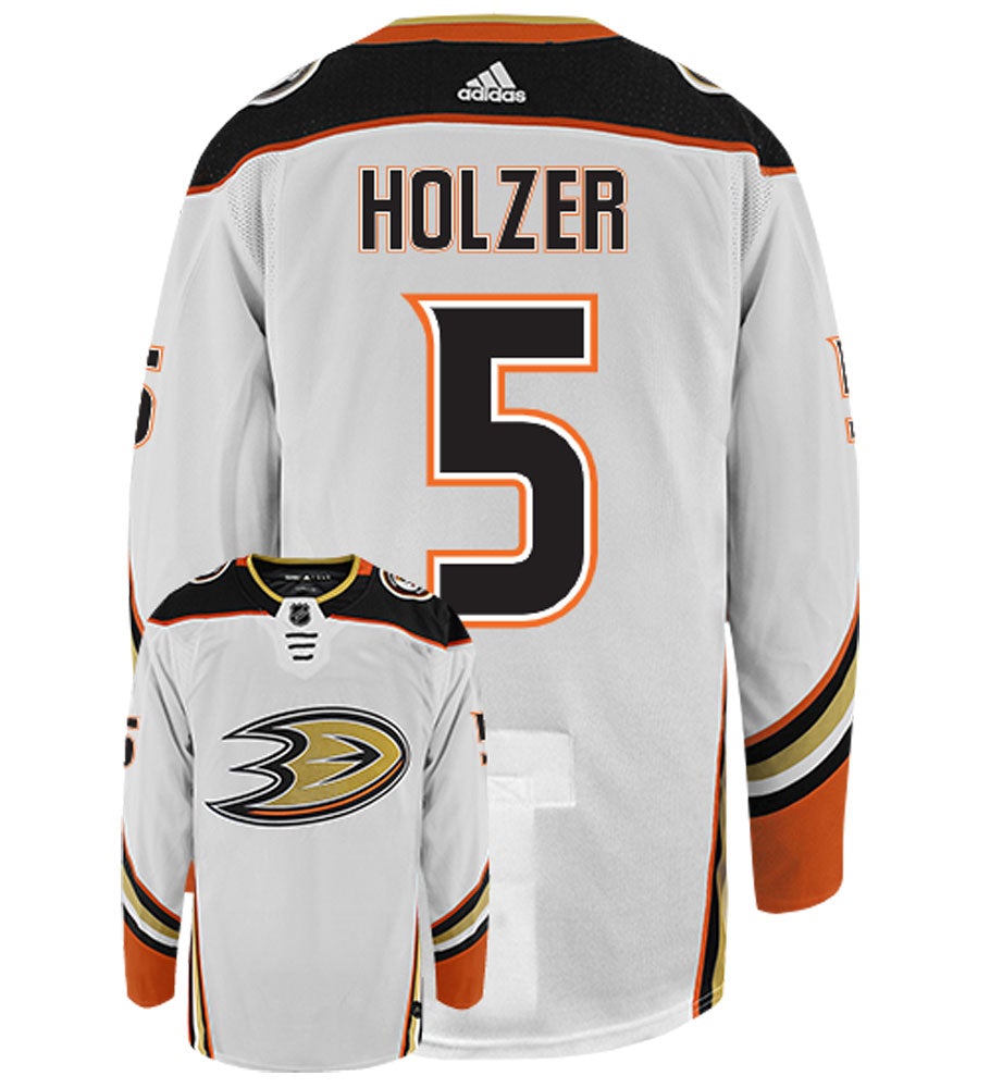 Korbinian Holzer Anaheim Ducks Adidas Authentic Away NHL Hockey Jersey