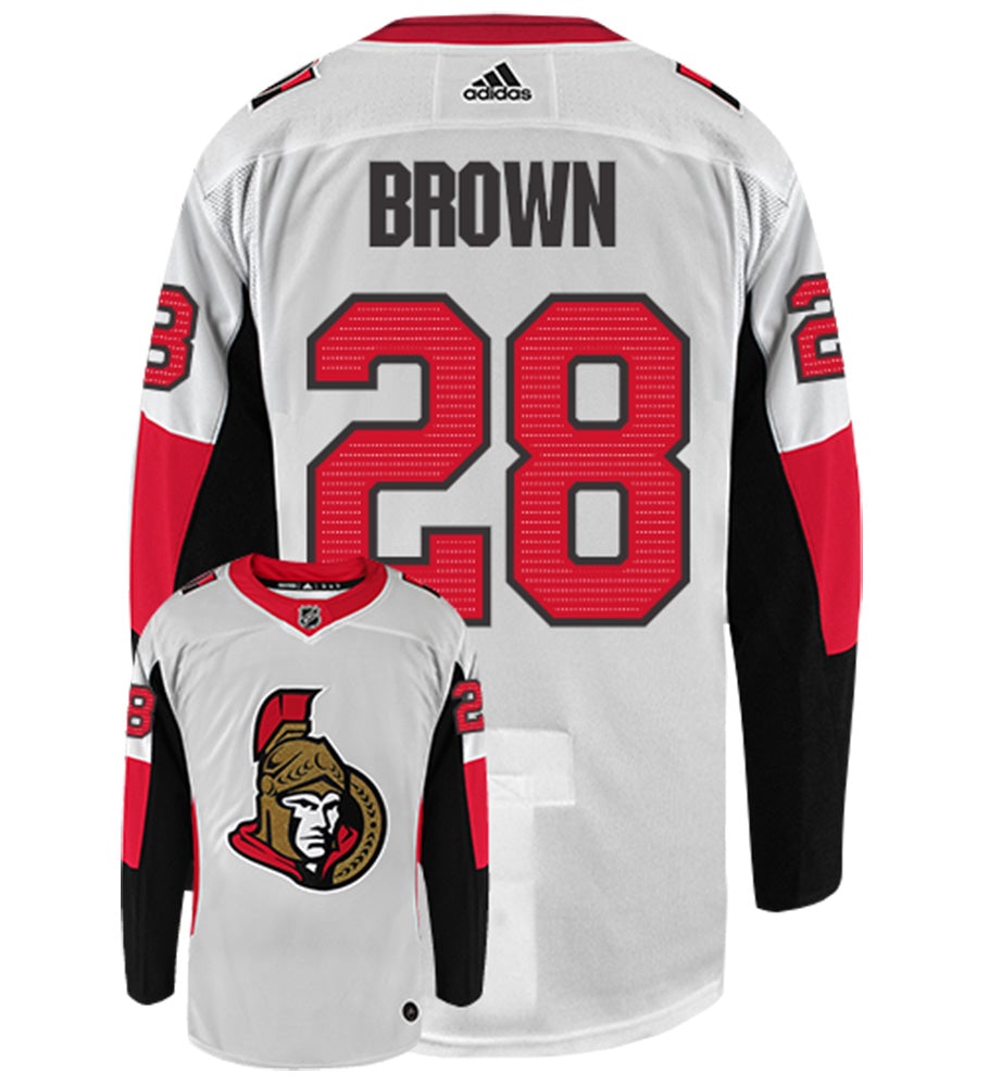 Connor Brown Ottawa Senators Adidas Authentic Away NHL Hockey Jersey
