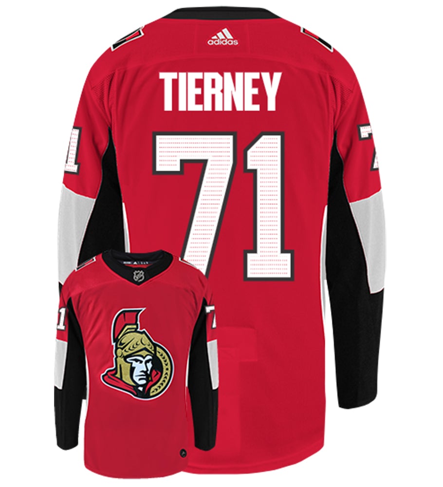 Chris Tierney Ottawa Senators Adidas Authentic Home NHL Hockey Jersey