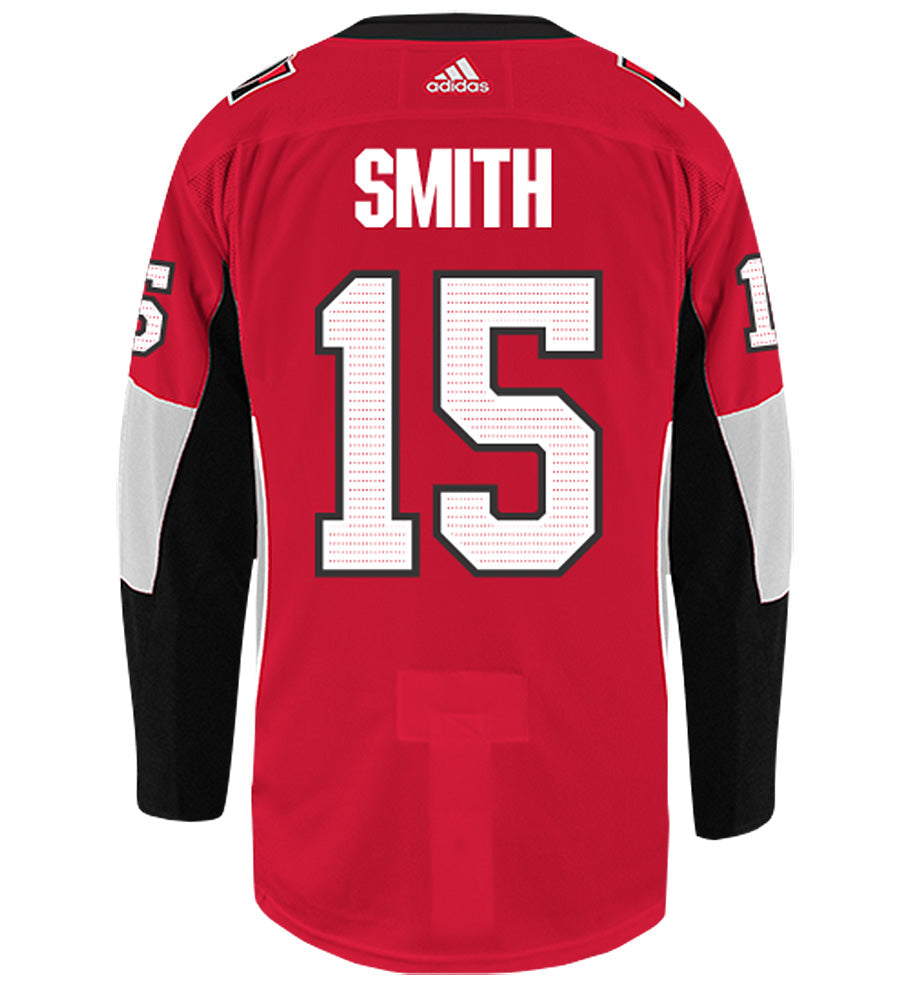 Zack Smith Ottawa Senators Adidas Authentic Home NHL Hockey Jersey