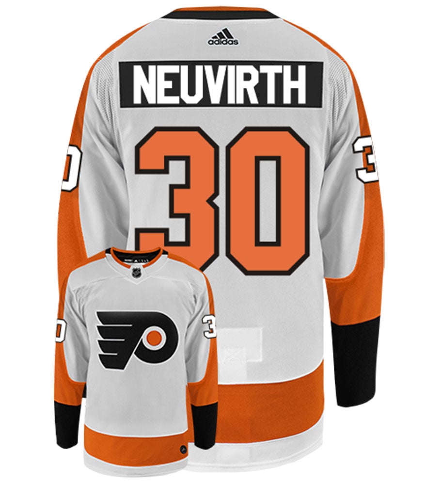 Michal Neuvirth Philadelphia Flyers Adidas Authentic Away NHL Hockey Jersey