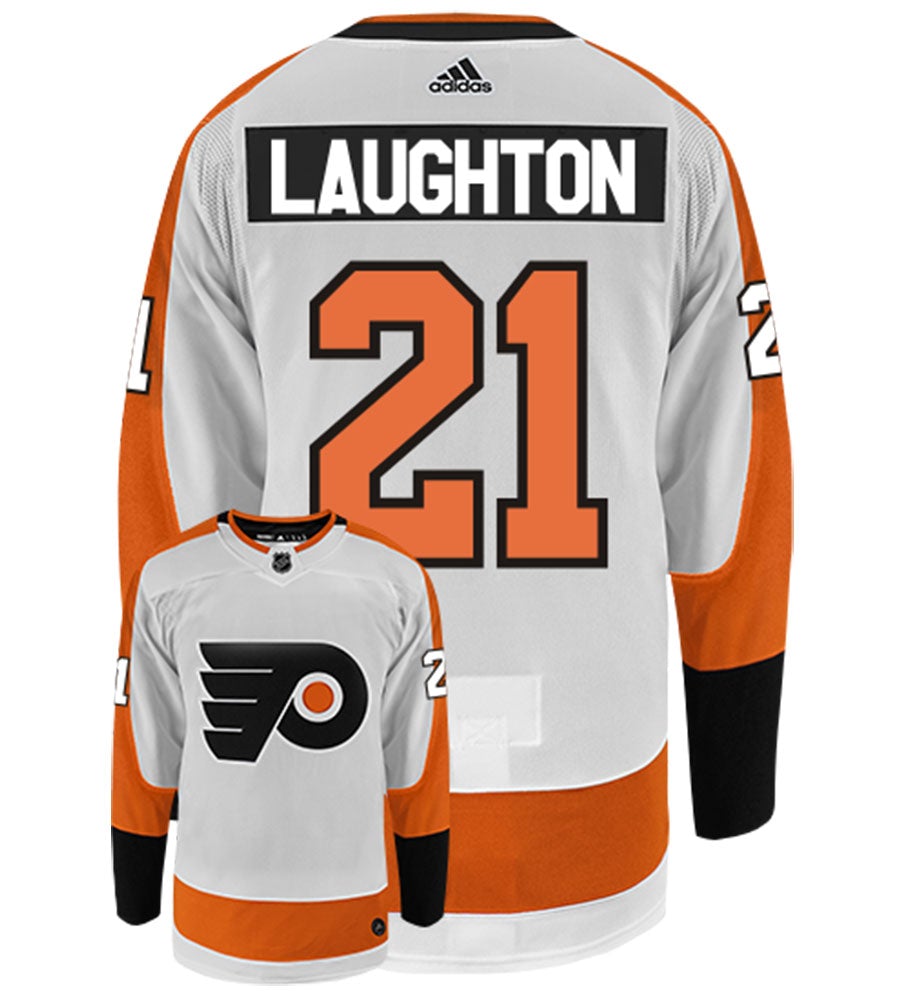 Scott Laughton Philadelphia Flyers Adidas Authentic Away NHL Hockey Jersey