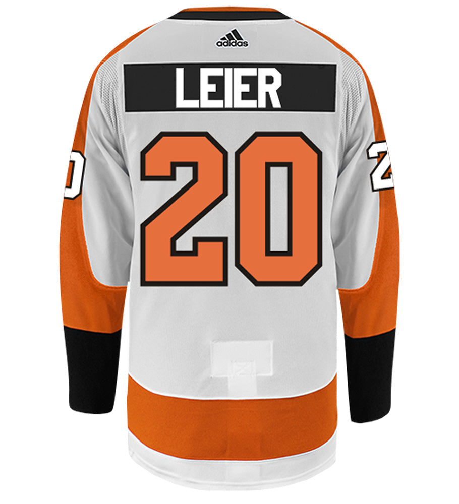 Taylor Leier Philadelphia Flyers Adidas Authentic Away NHL Hockey Jersey