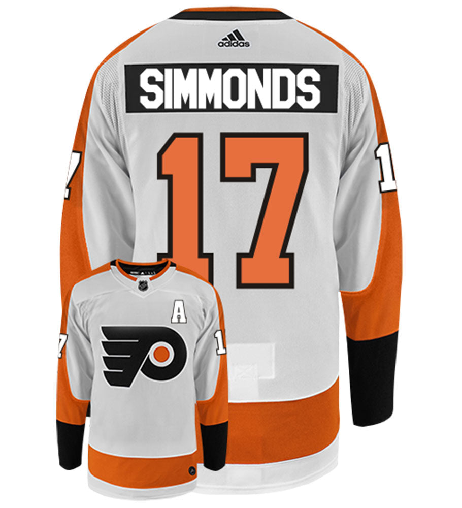 Wayne Simmonds Philadelphia Flyers Adidas Authentic Away NHL Hockey Jersey