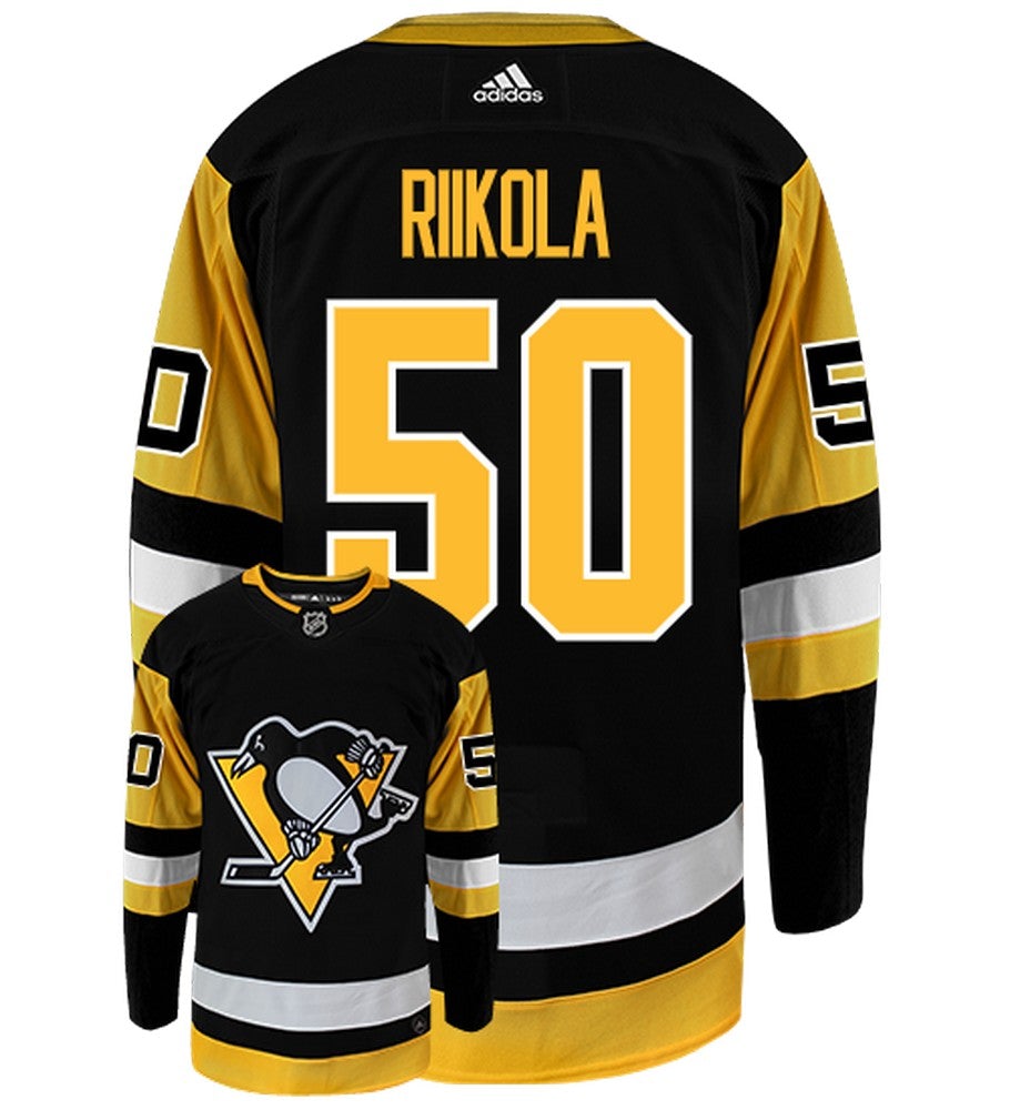 Juuso Riikola Pittsburgh Penguins Adidas Authentic Home NHL Jersey