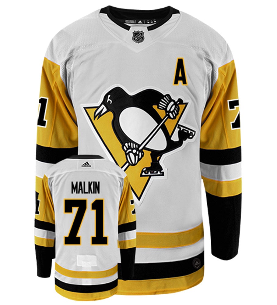 Evgeni Malkin Pittsburgh Penguins Adidas Authentic Away NHL Hockey Jersey
