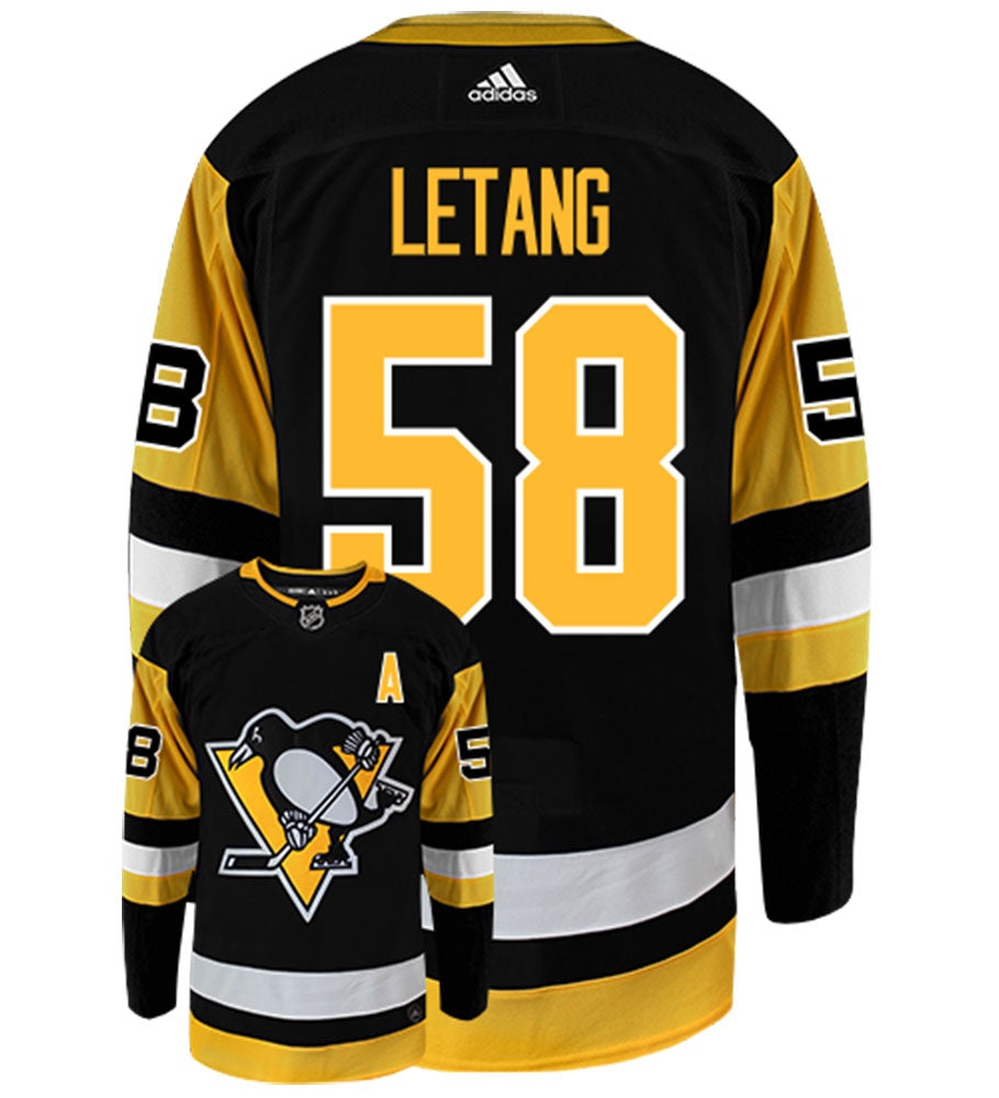 Kris Letang Pittsburgh Penguins Adidas Authentic Home NHL Hockey Jersey