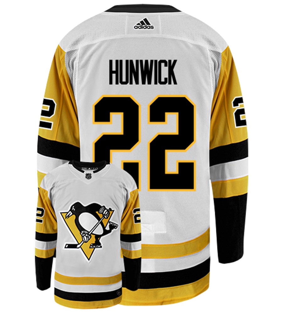 Matt Hunwick Pittsburgh Penguins Adidas Authentic Away NHL Hockey Jersey