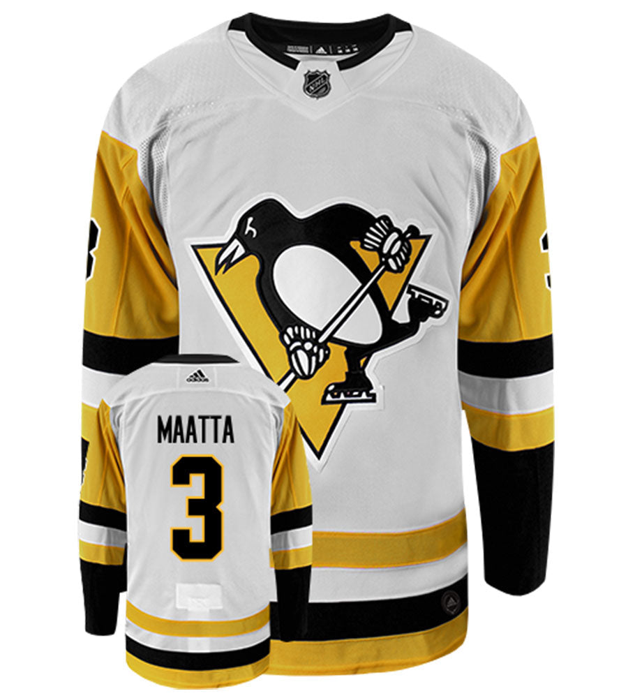Olli Maatta Pittsburgh Penguins Adidas Authentic Away NHL Hockey Jersey