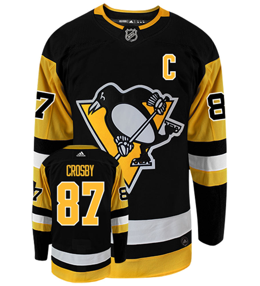 Sidney Crosby Pittsburgh Penguins Adidas Authentic Home NHL Hockey Jersey