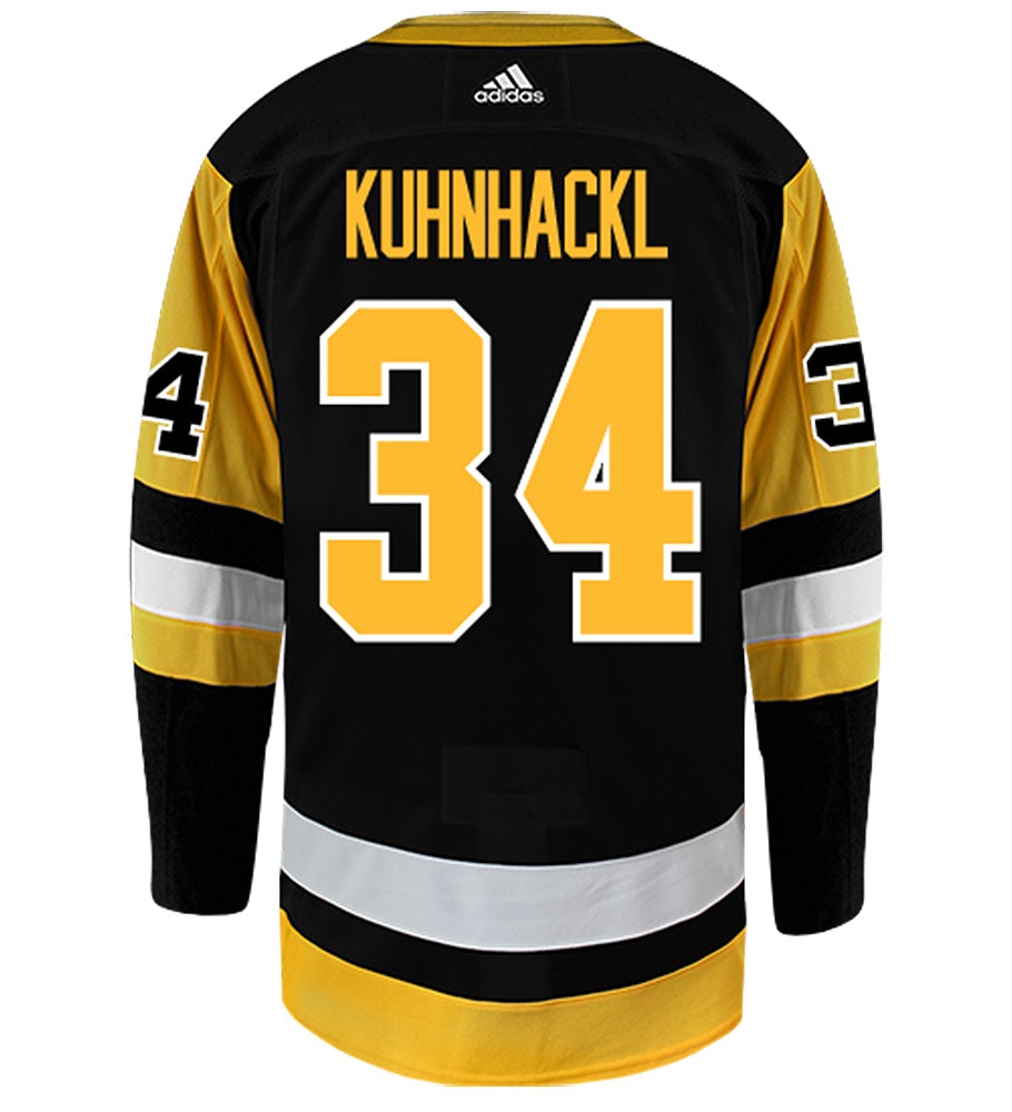 Tom Kuhnhackl Pittsburgh Penguins Adidas Authentic Home NHL Hockey Jersey