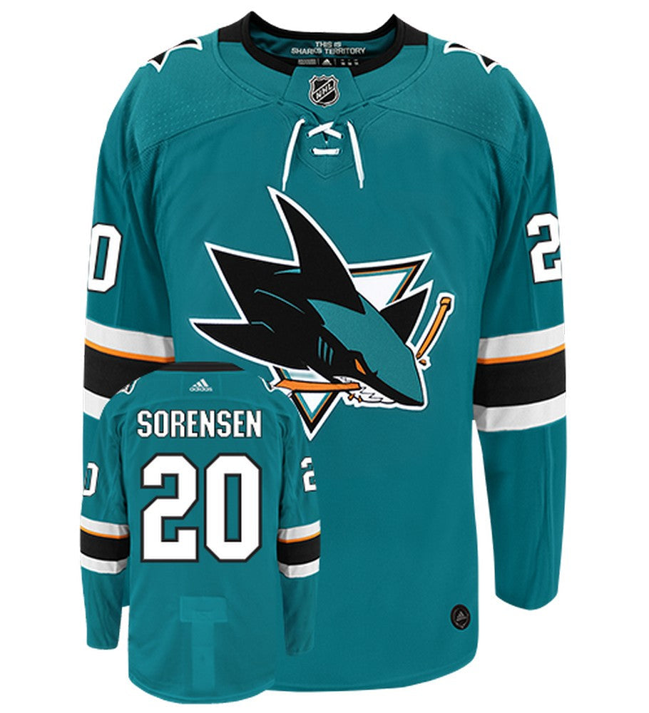 Marcus Sorensen San Jose Sharks Adidas Authentic Home NHL Jersey