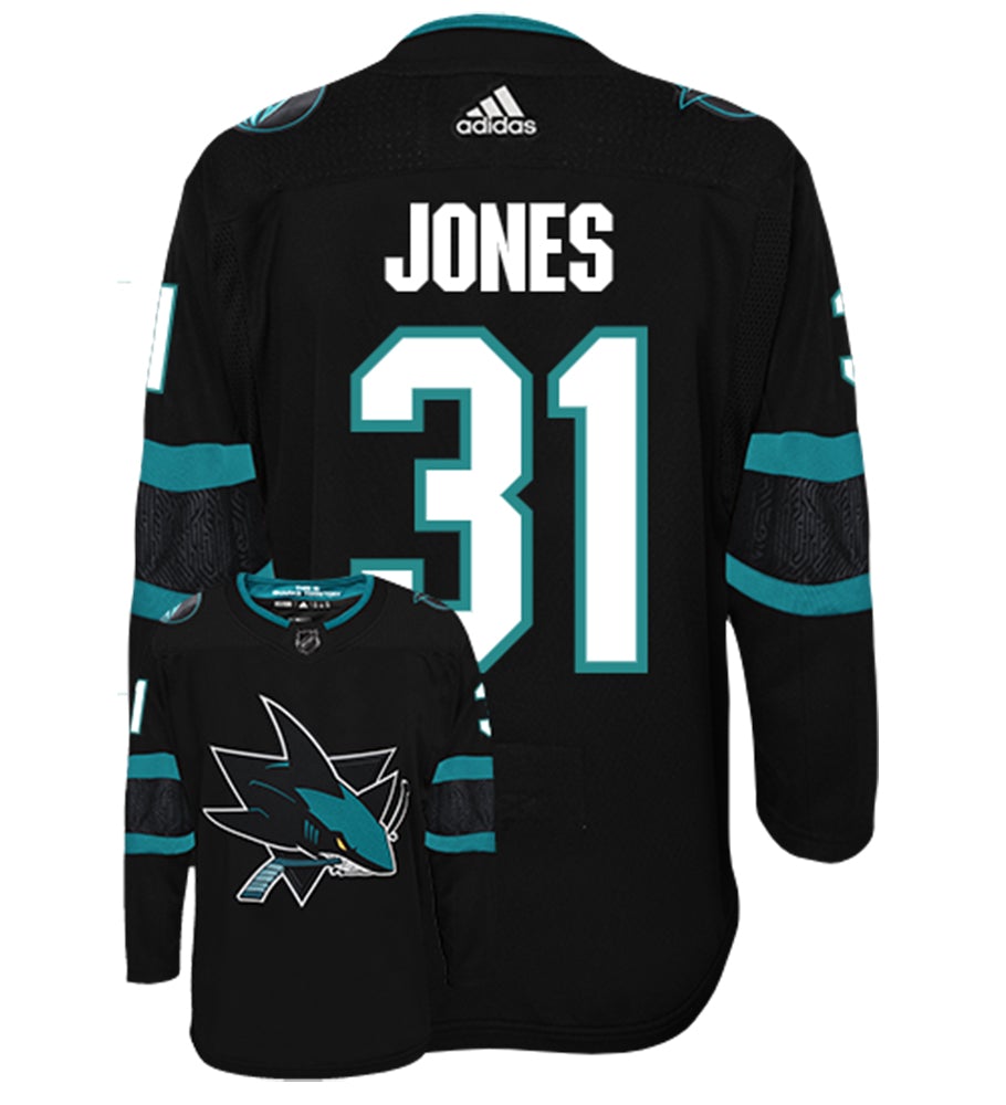 Martin Jones San Jose Sharks Adidas Authentic Third Alternate NHL Hockey Jersey