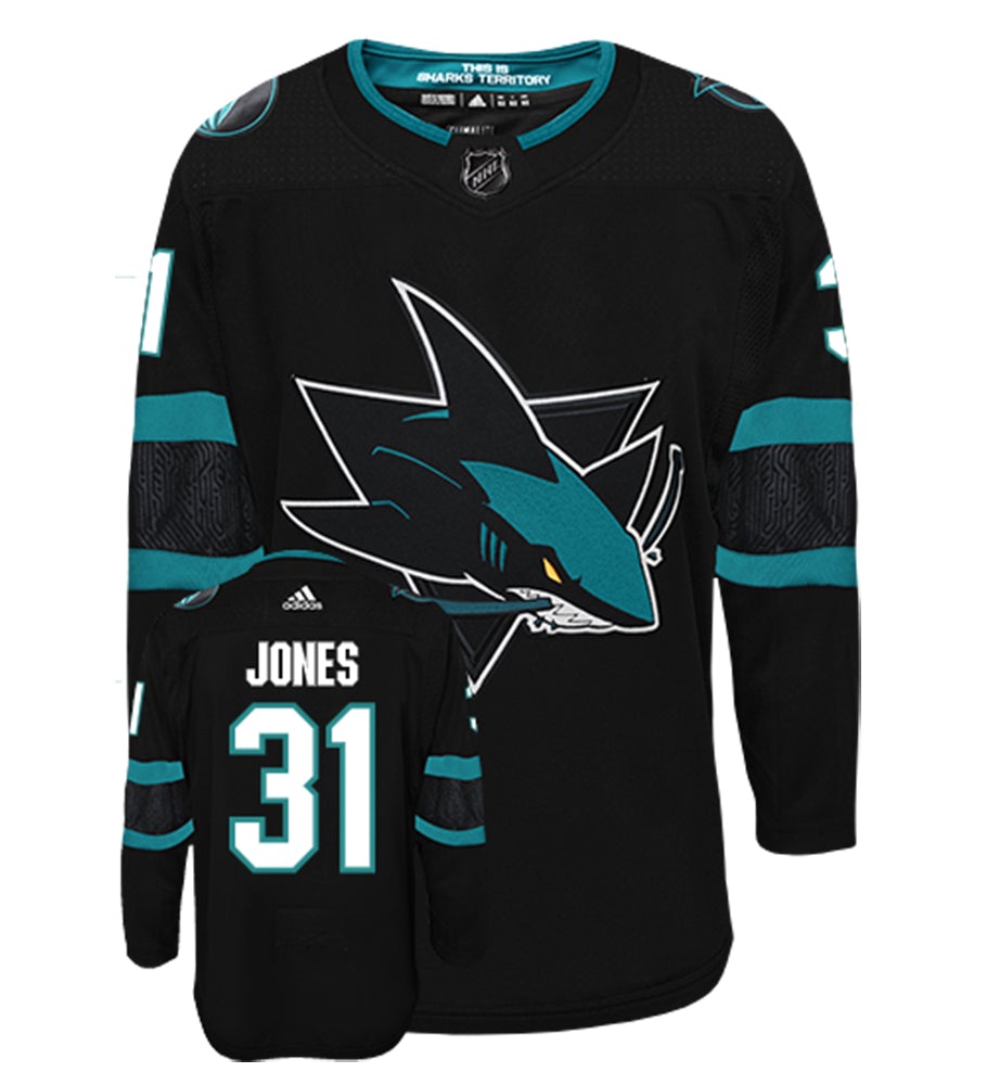 Martin Jones San Jose Sharks Adidas Authentic Third Alternate NHL Hockey Jersey