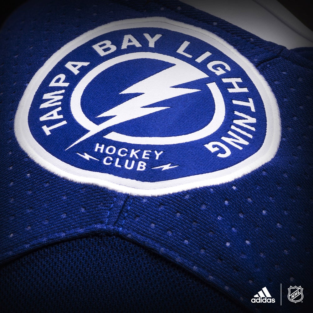 Tampa Bay Lightning Adidas Authentic Home NHL Hockey Jersey