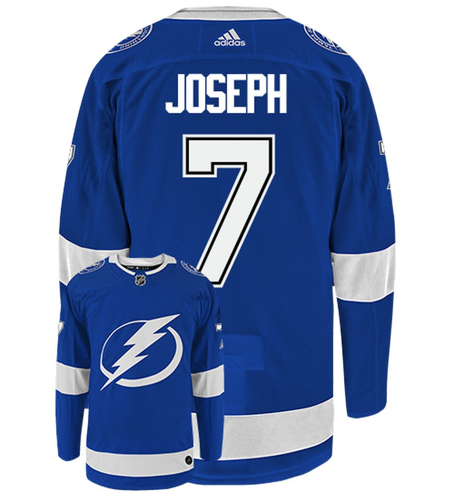 Adidas Tampa Bay Lightning No7 Mathieu Joseph White Road Authentic Stitched NHL Jersey