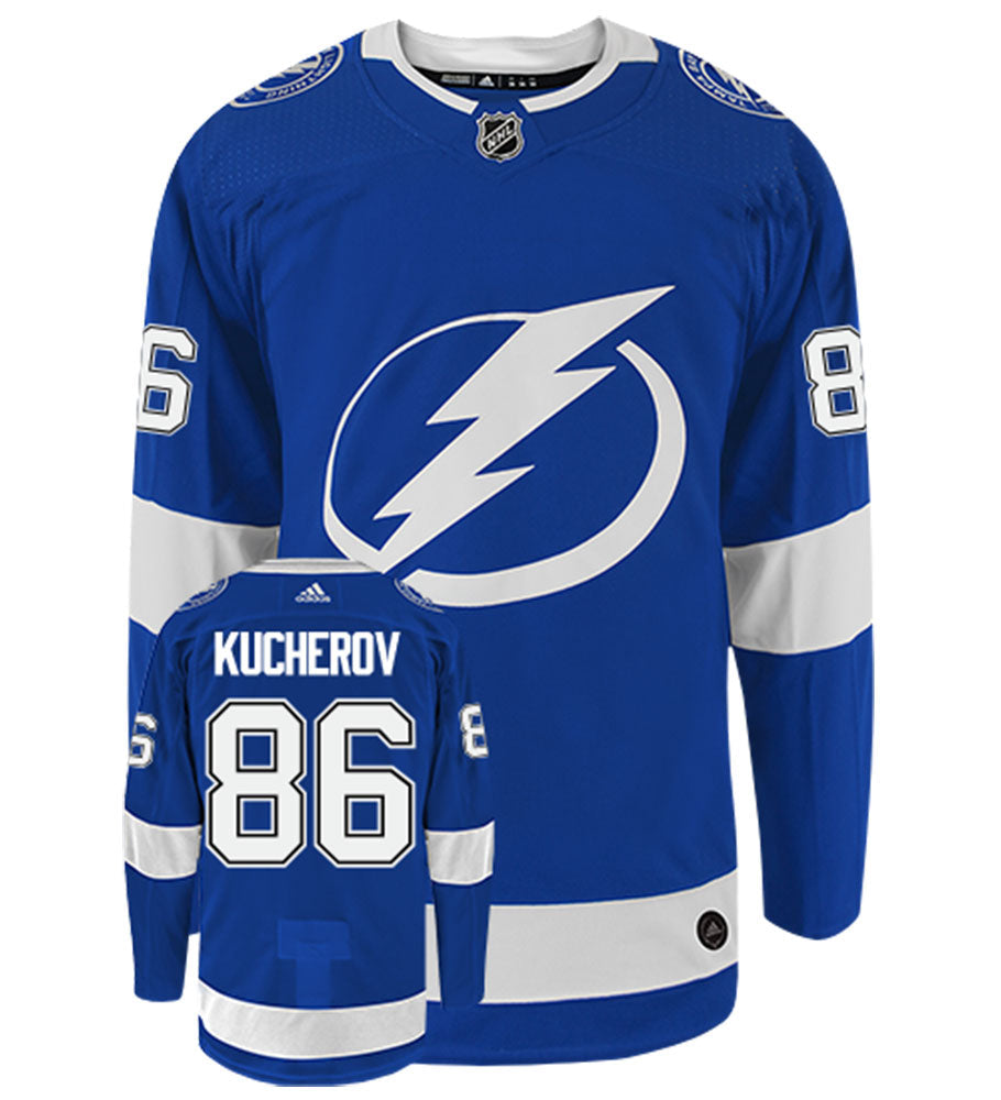 Nikita Kucherov Tampa Bay Lightning Adidas Authentic Home NHL Hockey Jersey