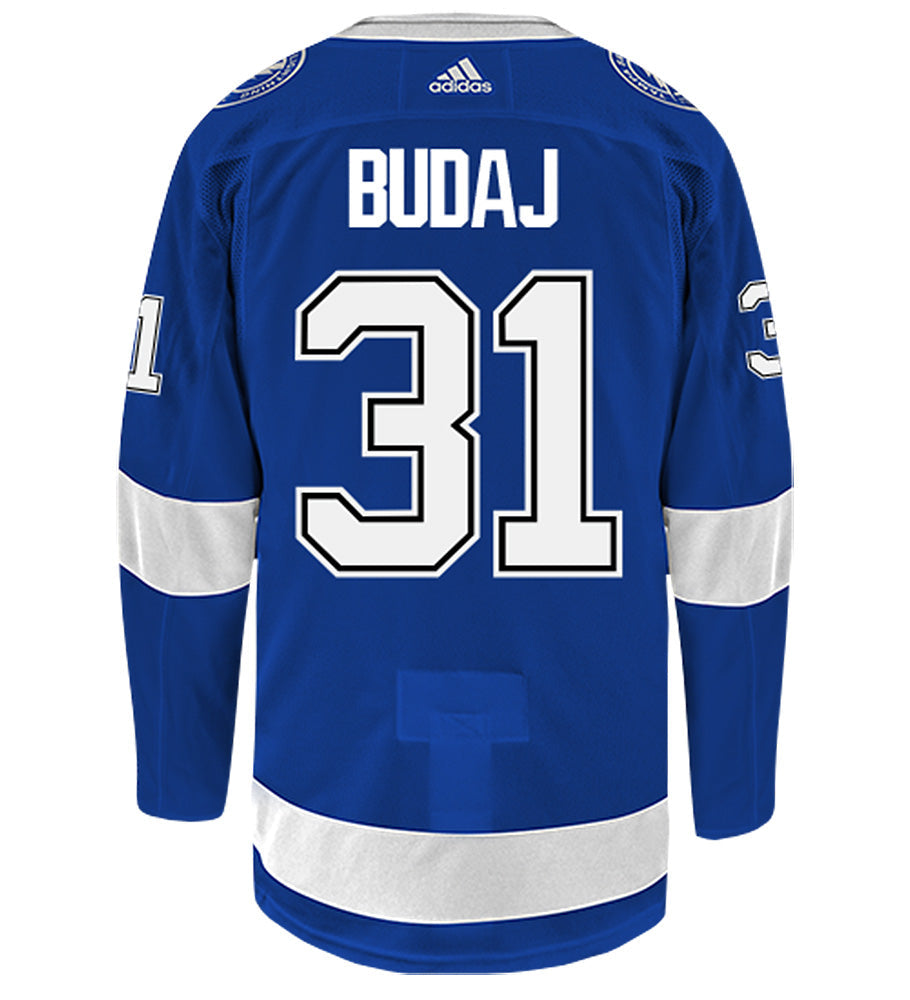 Peter Budaj Tampa Bay Lightning Adidas Authentic Home NHL Hockey Jersey