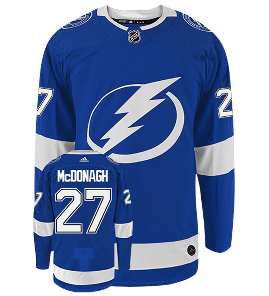 Ryan McDonagh Tampa Bay Lightning Adidas Authentic Home NHL Hockey Jersey