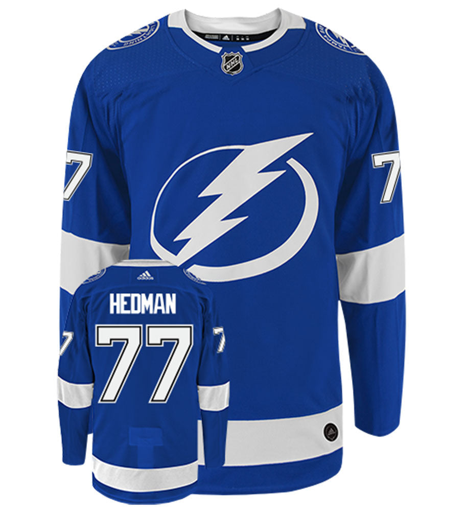 Victor Hedman Tampa Bay Lightning Adidas Authentic Home NHL Hockey Jersey