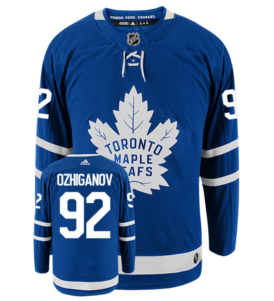 Igor Ozhiganov Toronto Maple Leafs Adidas Authentic Home NHL Jersey