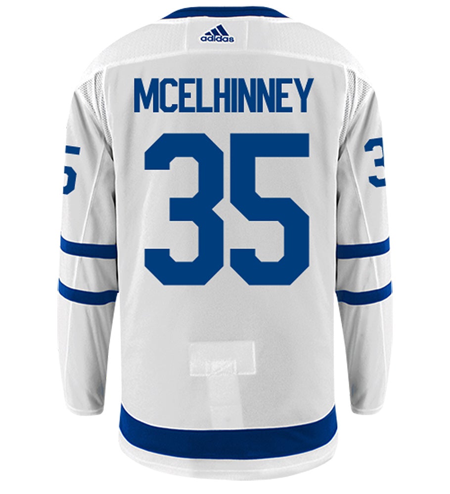 Curtis McElhinney Toronto Maple Leafs Adidas Authentic Away NHL Hockey Jersey
