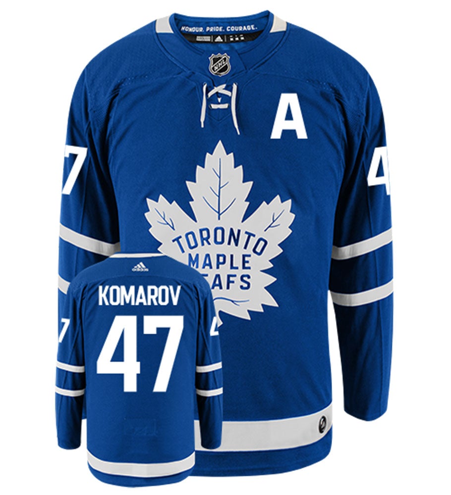 Leo Komarov Toronto Maple Leafs Adidas Authentic Home NHL Hockey Jersey