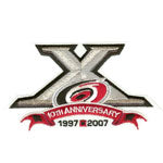 Carolina Hurricanes 10th Anniversary Patch