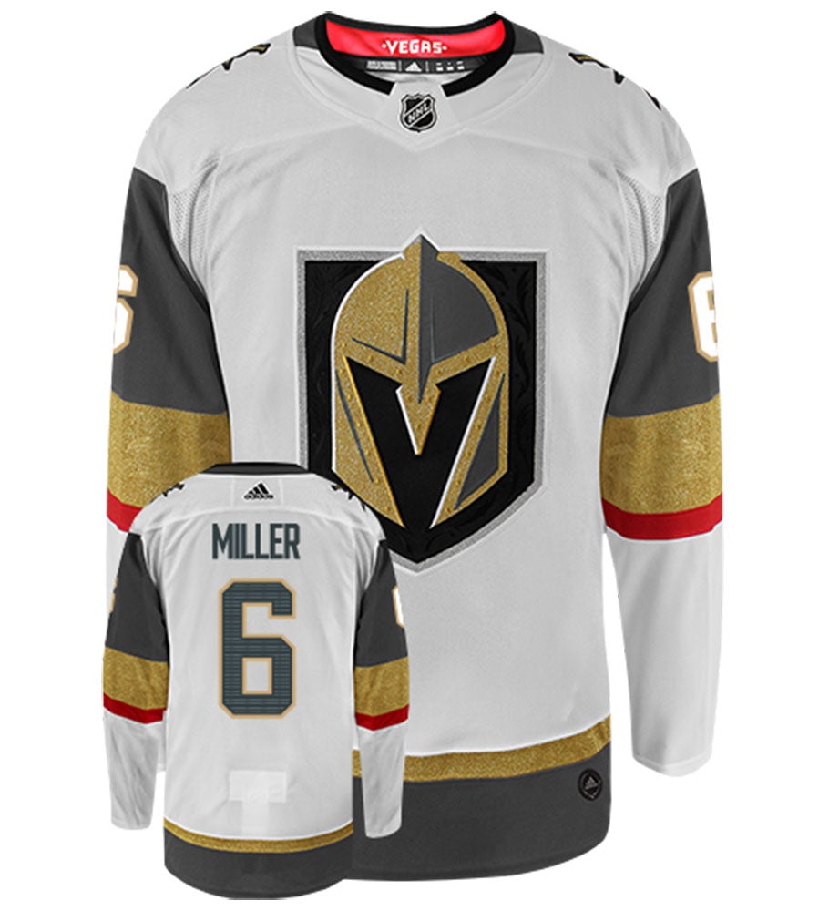 Colin Miller Vegas Golden Knights Adidas Authentic Away NHL Hockey Jersey
