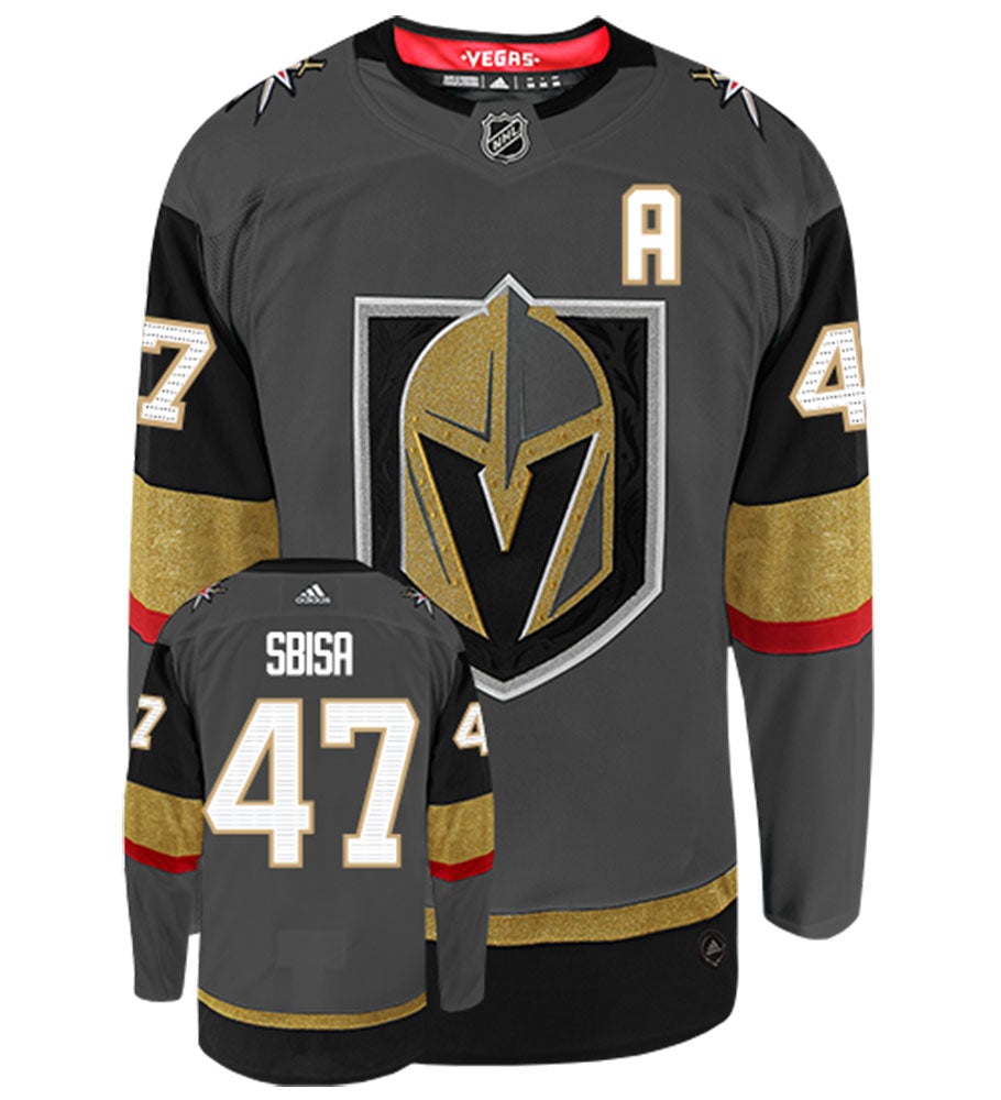 Luca Sbisa Vegas Golden Knights Adidas Authentic Home NHL Hockey Jersey