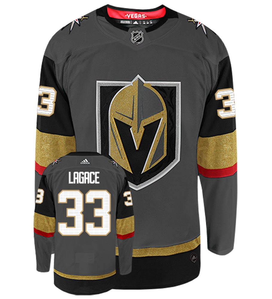 Maxime Lagace Vegas Golden Knights Adidas Authentic Home NHL Hockey Jersey