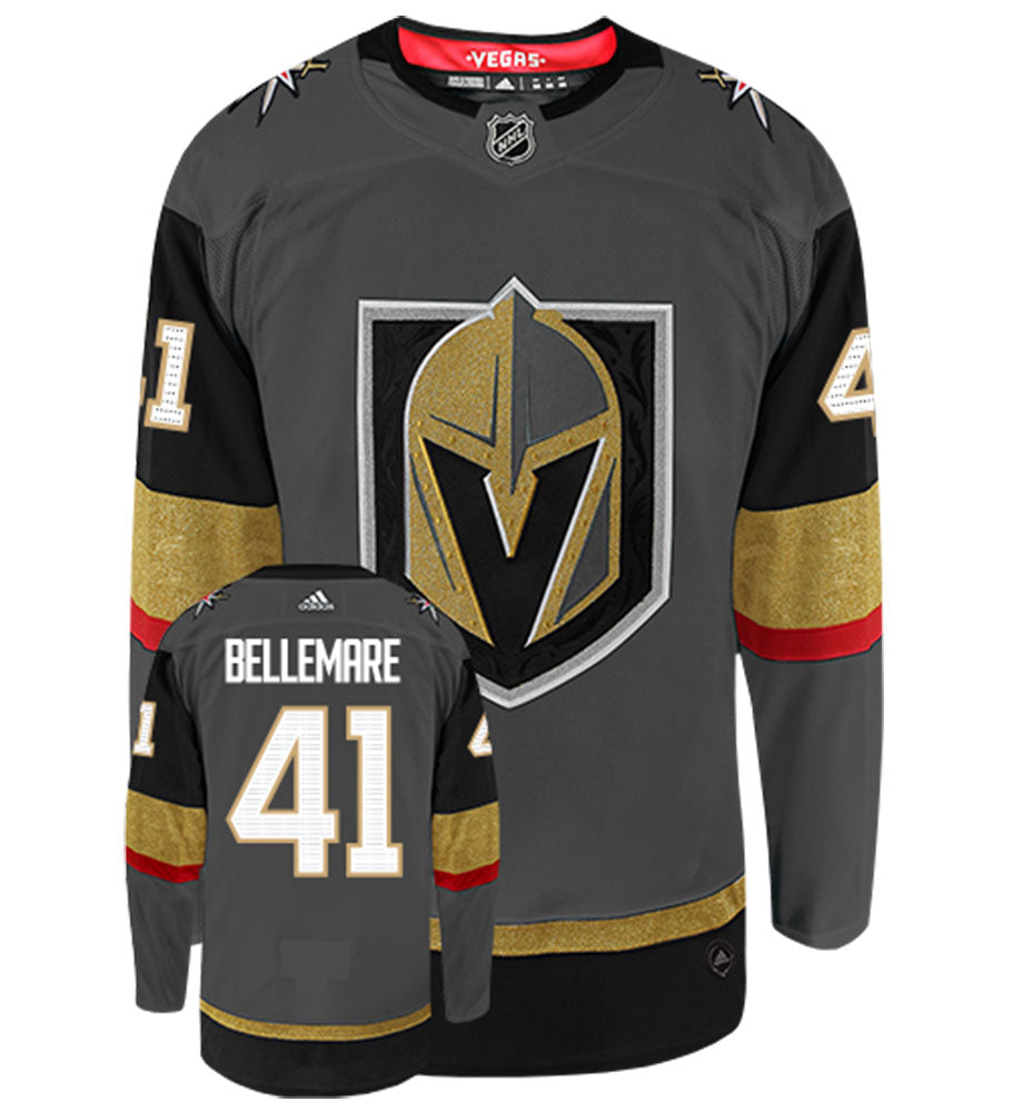 Pierre-Edourd Bellemare Vegas Golden Knights Adidas Authentic Home NHL Hockey Jersey