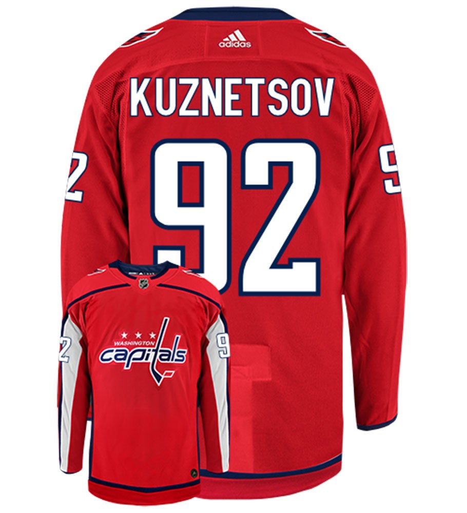 Evgeny Kuznetsov Washington Capitals Adidas Authentic Home NHL Hockey Jersey