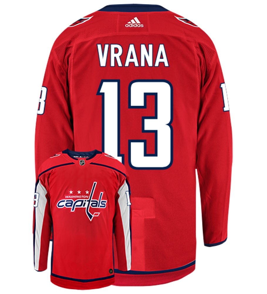 Jakub Vrana Washington Capitals Adidas Authentic Home NHL Hockey Jersey