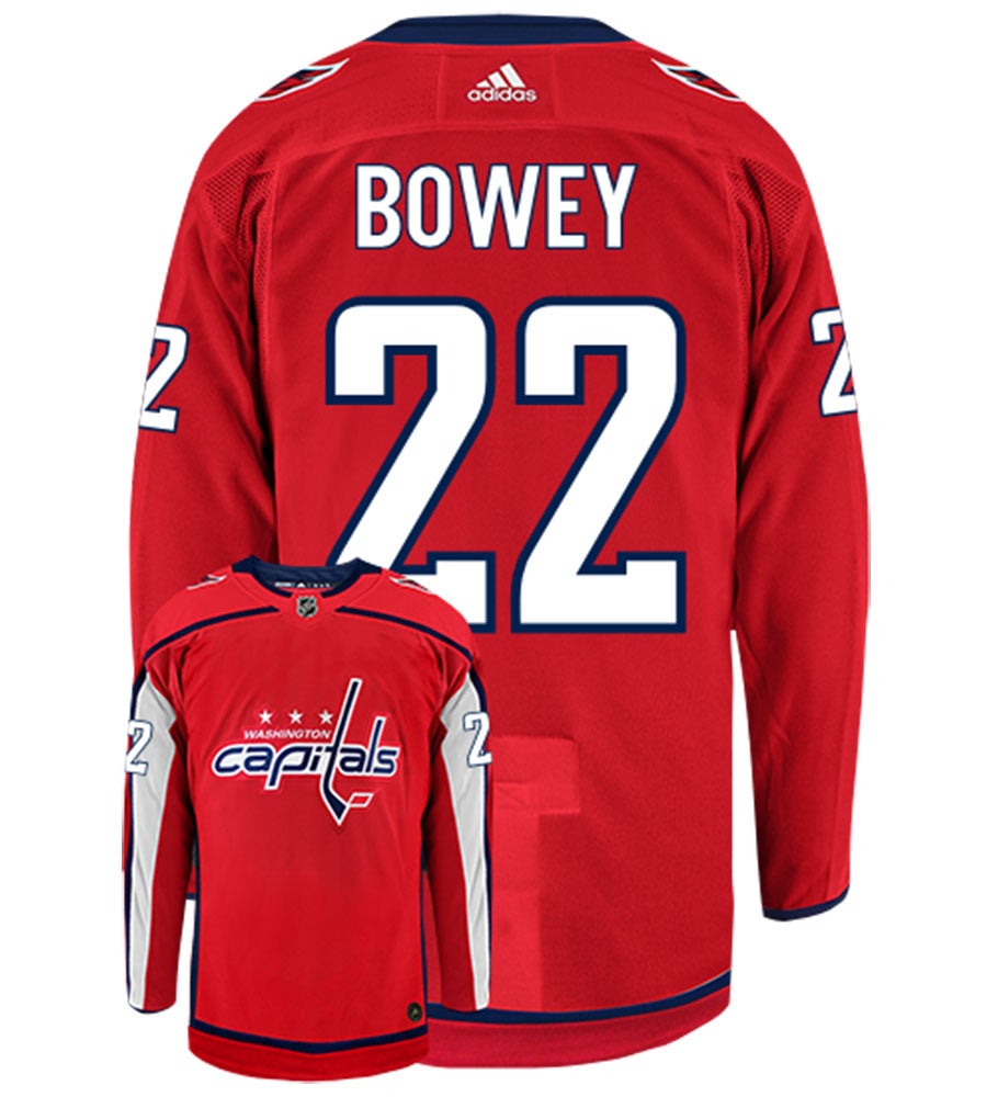 Madison Bowey Washington Capitals Adidas Authentic Home NHL Hockey Jersey