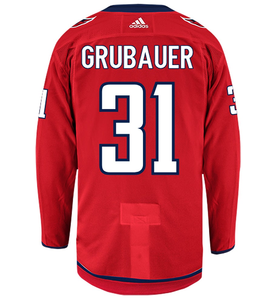 Philipp Grubauer Washington Capitals Adidas Authentic Home NHL Hockey Jersey